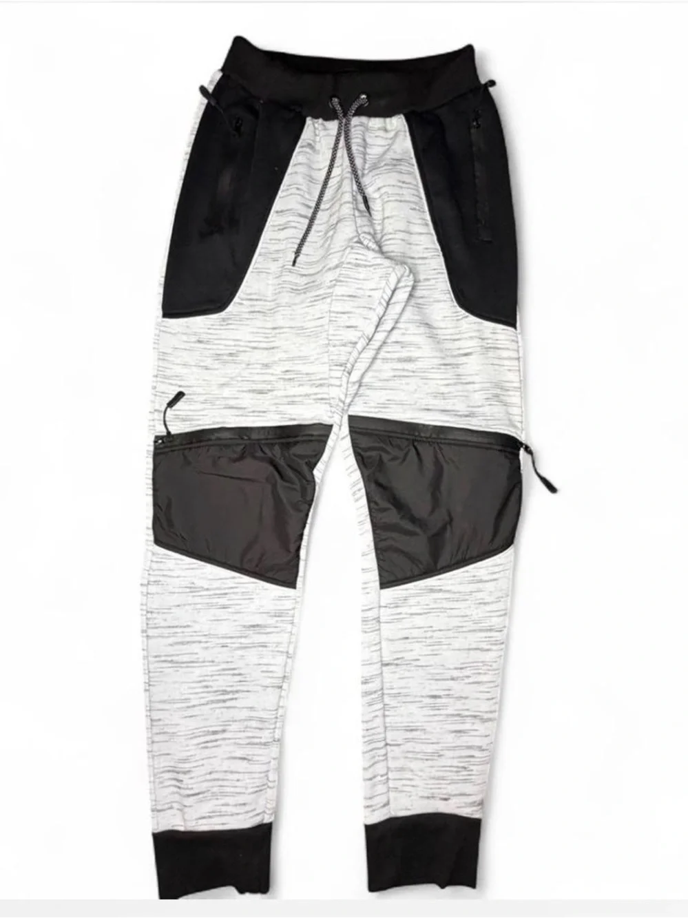 Steve’s Jeans Black & Gray Tech Jogger Pants Size Small Streetwear Skate Urban
